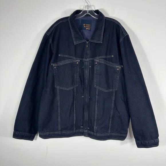 Marithe Francois Girbaud Denim Jacket MENS 2XL Blue SELVEDGE